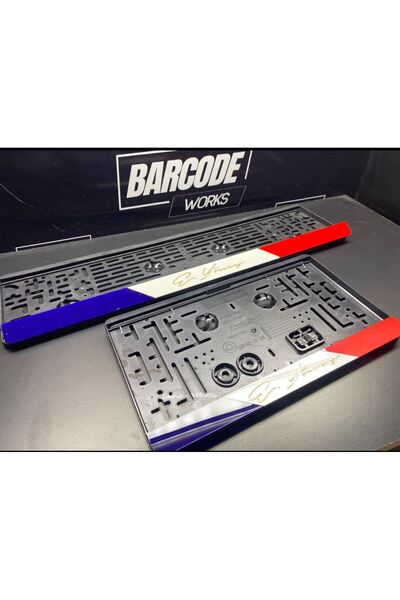 Barcode Works 3D RENKLİ FRANSIZ MODEL TAKMATİK PLEKSİ PLAKALIK