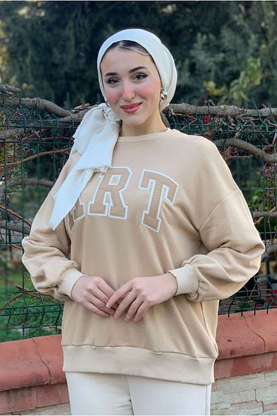 Moda Rosa 25K4443 - Beige - Art Tri-Blend Sweat