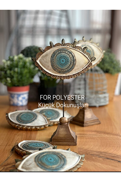 FOR POLYESTER Küçük Dokunuşlar Nazarlık Göz Biblo /Ev-Ofis Dekorasyon/Masa üs...