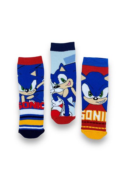 Sonic Șosete prosop pentru băieți cu licență 3 perechi 22607