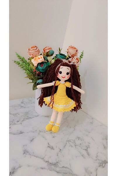 AYÇA ACUN Amigurumi kıvırcık saçlı bebek