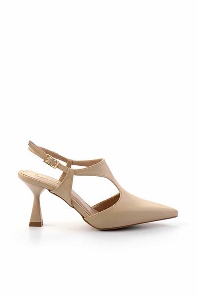 Bambi Beige Women's Classic Heeled Shoes01188206209