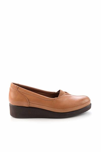 Bambi Brązowe, tan, oryginalne, skórzane, damskie, codzienne buty K01586060103