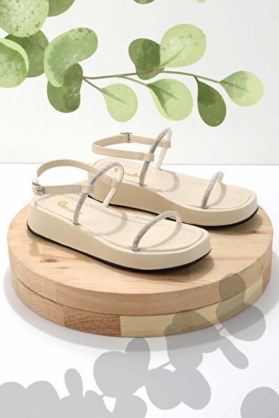 Bambi Bej Kadın Sandalet K05835580209