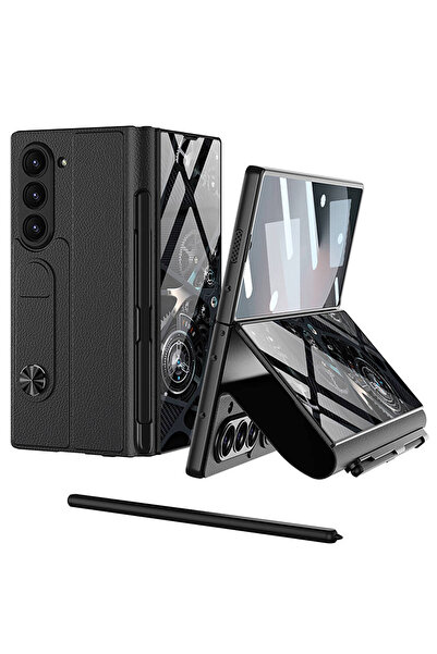Hatreds Galaxy Z Fold 6 Kılıf Kamera Korumalı Kartlıklı Kalem Bölmeli Hatreds...