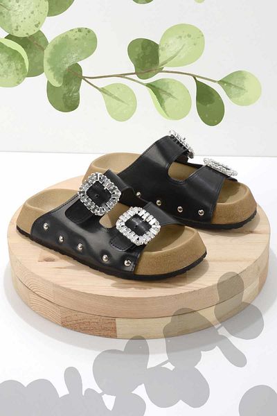 Bambi Women's Black Slippers K04140009009