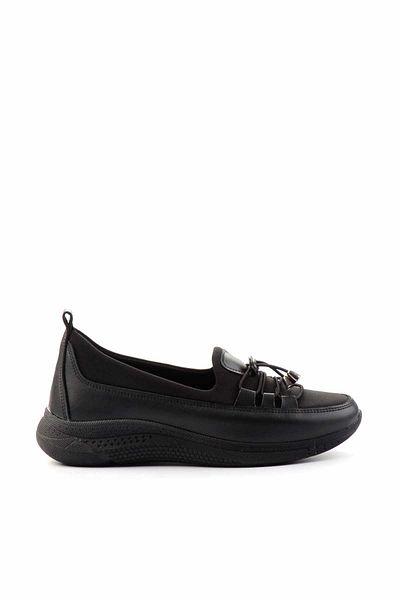 Bambi Schwarze Stretch-Freizeitschuhe für Damen K 01451010117