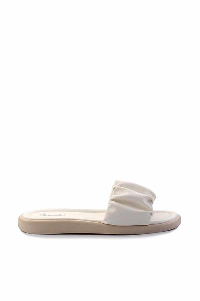 Bambi White Beige Women's Slippers K04875081109