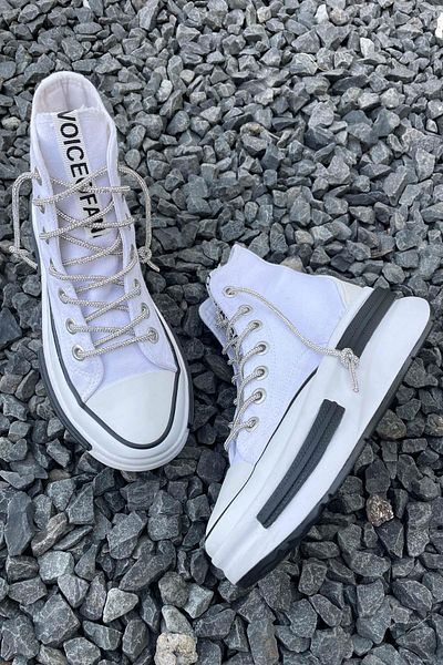 Bambi Λευκό λινό Γυναικείο Sneaker K 01688021318