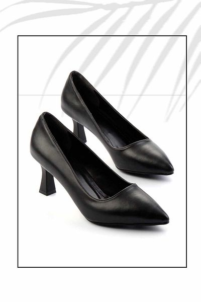 Bambi Pantofi clasici cu toc pentru femei negre K 01980040209