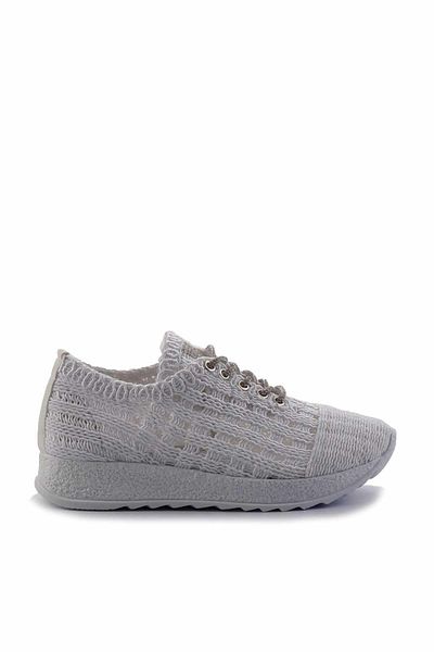 Bambi Weiße gestrickte Damen-Freizeitschuhe K 01220051716