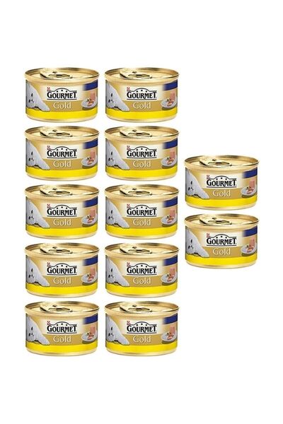 Gourmet Gold Kıyılmış Tavuklu Konserve Yetişkin Kedi Maması 12 X 85 G