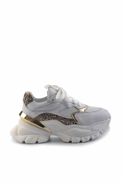 Bambi Γυναικείο Sneaker από Γνήσιο Δερμάτινο Λευκό - Κ 01480004503