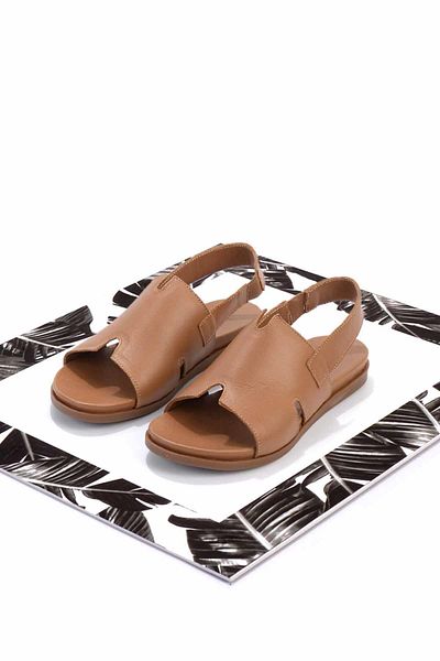 Bambi Taba Leather Women's Sandals K05724660003