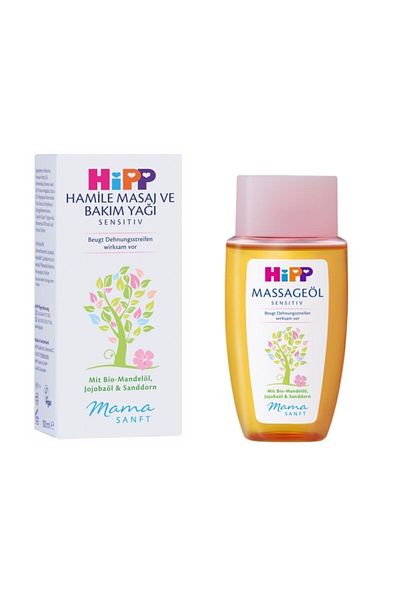 Hipp Stretch Mark Cream for Pregnant Women 200 ml 1 Massage Oil 1 Piece