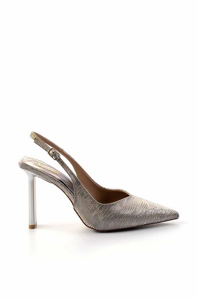 Bambi Platinum Shiny Satin Women's Evening Dress Shoes01209222238