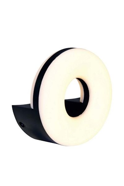 Horoz Black Donut 10 Watt Led - Warm White Outdoor Sconce 076-099-0010 312143