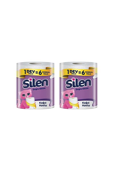 Silen 6 Giant Roll Paper Towels 2 Pieces
