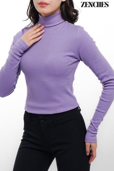 ZENCHES Pulover Slimfit cu gât