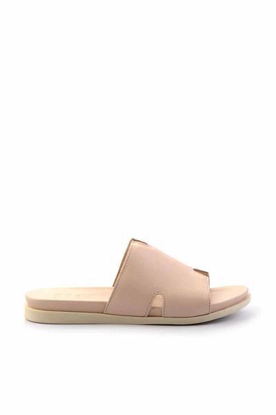Bambi Nude Leather Women's Slippers K 04724670003