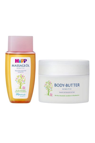 Hipp Stretch Mark Cream for Pregnant Women 200 ml 1 Massage Oil 1 Piece