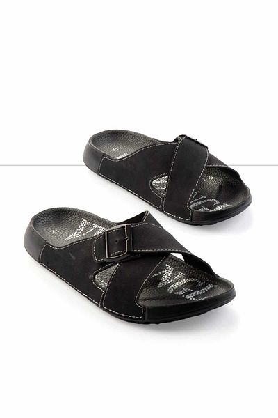 Bambi Black Men's Slippers E 04446065209