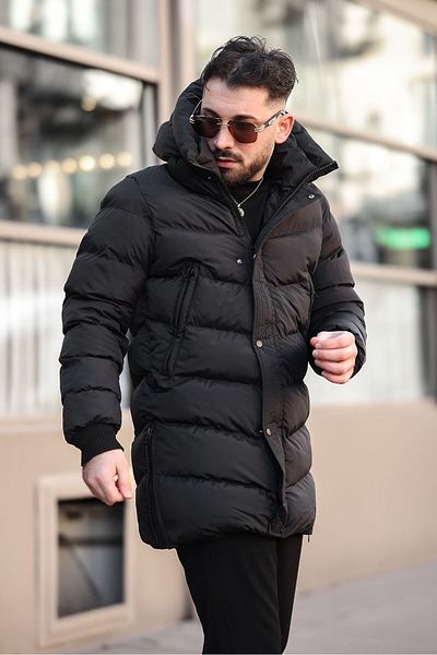 MODAEMAS МЪЖКО ЗИМНО ПАЛТО С ДЕТАЙЛИ С ЦИП ОТСТРАНИ