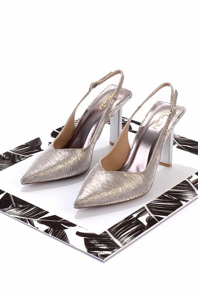 Bambi Platinum Shiny Satin Women's Evening Dress Shoes01209222238