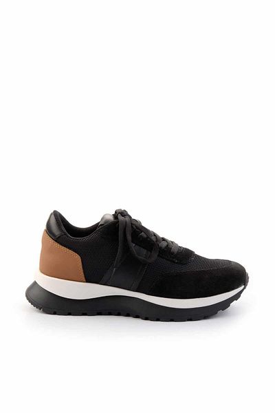 Bambi Black Leather Women's Sneaker K01673120103