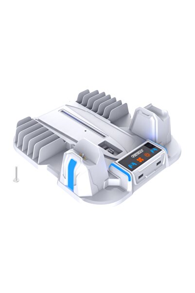 PGTECH PG-TECH GP-521 PS5 Slim Disk/PS5 Slim Dijital Uyumlu Multifonksiyonel Soğutucu Fan Şarj Stand
