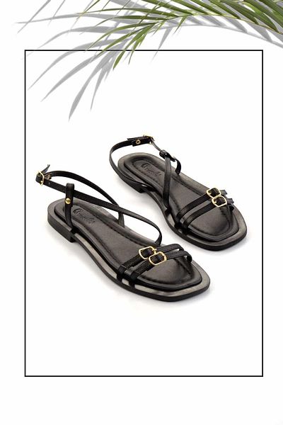 Bambi Sandale negre de damă - K 05826018309