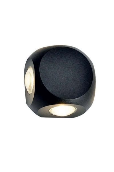 Horoz Etna-4 4W Black Plastic 4200K Garden Wall Sconce 076-094-0004 312141