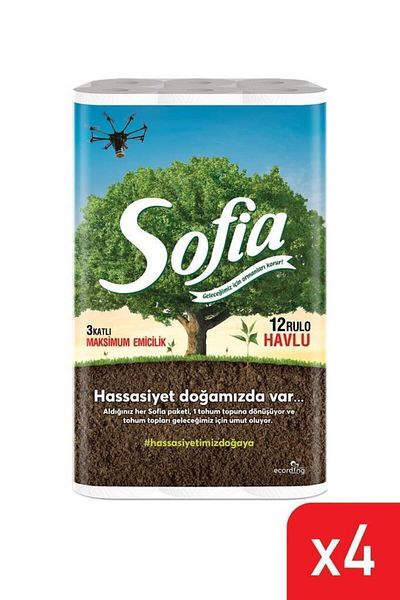 Sofia Set of 4 12 Paper Towels