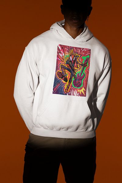 SEVBANO Unisex Spider Punk Printed Oversize Marvel Hoodie