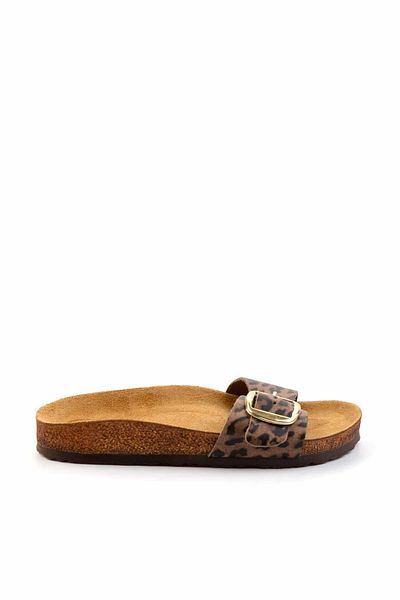 Bambi Leopard Genuine Leather Women's Slippers K 04819200003