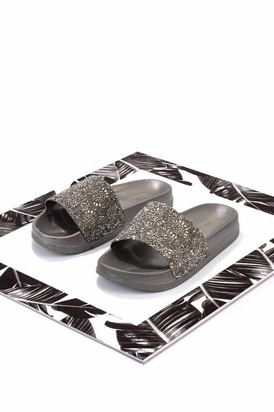 Bambi Platinum Stone Women's Slippers K04319430087