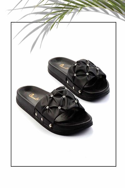 Bambi Black Women's Slipper K04319430609