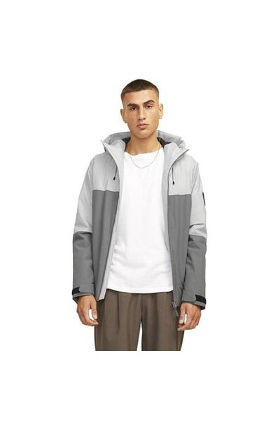 Jack & Jones Jcoaıden Grey αδιάβροχο μεταβατικό μπουφάν - 12260486 -γα