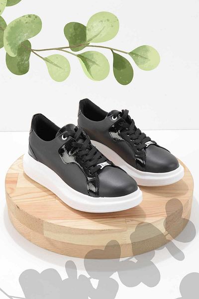 Bambi Women's Black Sneakers K01179086009