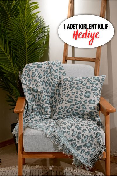 Rell Home قطعة واحدة من غطاء أريكة قطن 100% فاخر غير قابل للانزلاق مقاس 40 × 40 سم - غطاء متعدد الأغراض