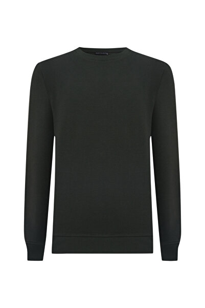 Mudo Men's Green Crew Neck Sweatshirt