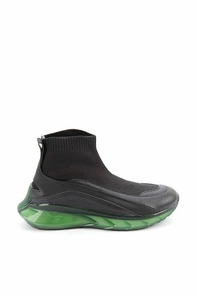 Bambi Black Green Women's Sneaker K01238035309