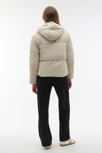 Mudo Hooded Quilted Inflatable Coat