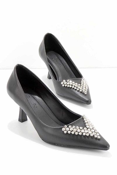Bambi Pantofi clasici cu toc pentru femei negre K 01840062009