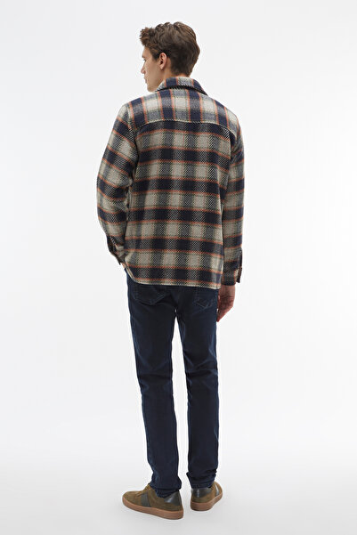 Mudo Double Pocket Textured Regular Fit Long Sleeve Shirt