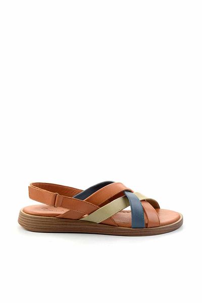 Bambi Γυναικεία σανδάλια Tan Leather K05906131603