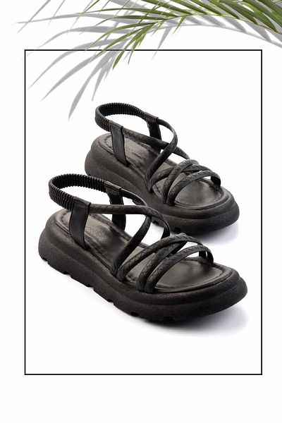 Bambi Women's Black Sandals - K05002040009 Model