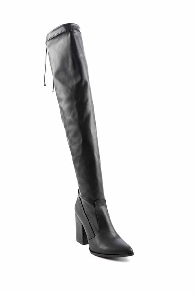 Bambi Dámské černé kozačky K03527200809