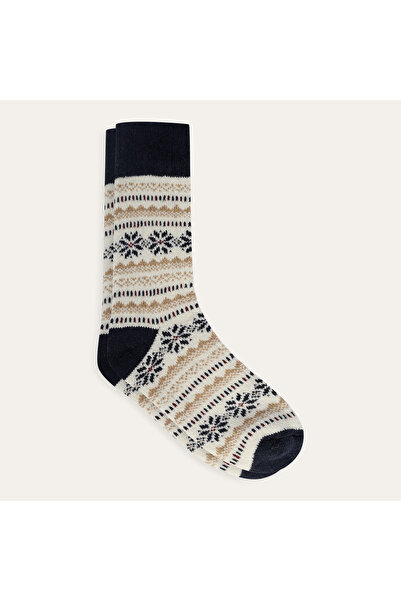 Mudo DESENLİ ÖRGÜ SOKET ÇORAP