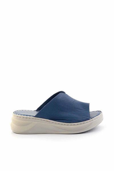 Bambi Papuci de damă din piele naturală albastru denim K 04281030103